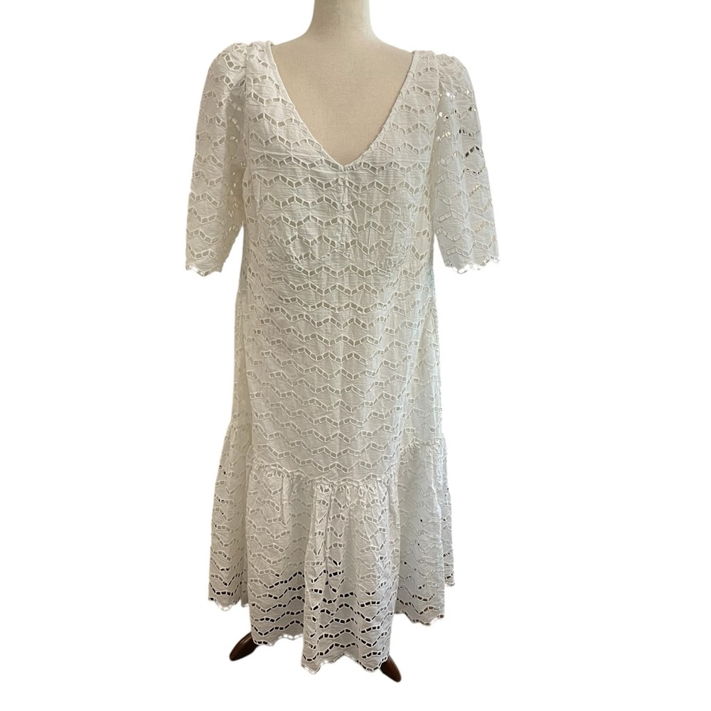 GRETCHEN SCOTT Eyelet Midi Dress New With Tags